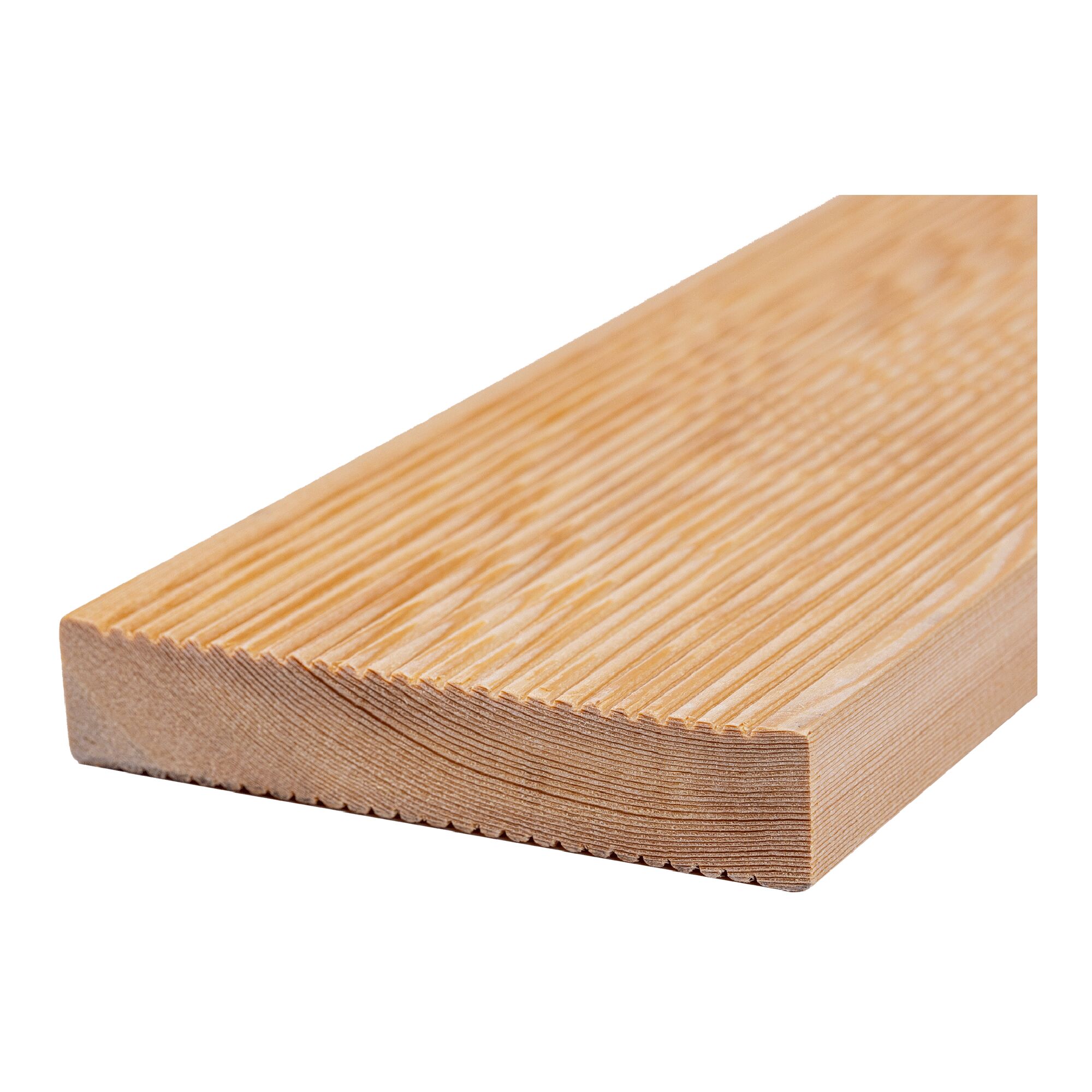 Доска террасная (Вельвет) ТехноНиколь Лиственница (35) сорт B 3000х142х27мм (3 шт) купить в Санкт-Петербурге