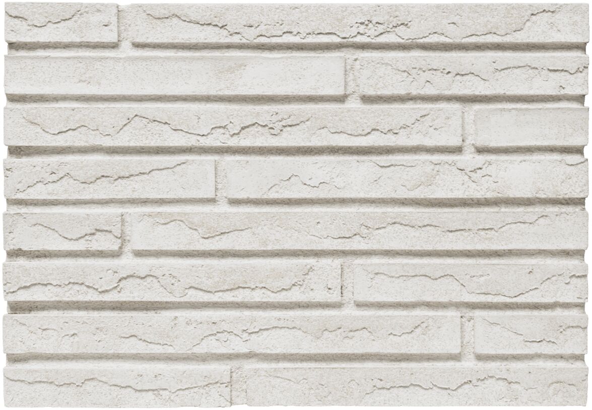 BrickWell Фасадная плитка Simple Ультрабелый Ригель 470х40х20мм 0.48м2/уп 42шт/м2 купить в Санкт-Петербурге