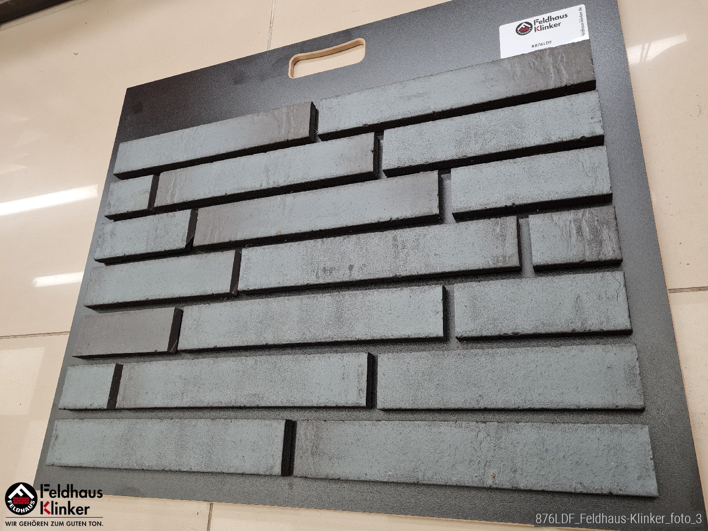 R876LDF14 Клинкерная плитка Feldhaus Klinker Amena anthracit azul купить в Санкт-Петербурге