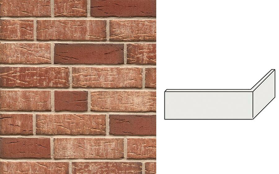 Клинкерная плитка угловая W690NF11 (240+115)x11x71мм 15шт/уп FeldHaus купить в Санкт-Петербурге