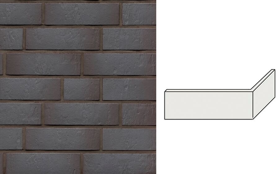 Клинкерная плитка угловая W876DF14 (240+115)x52x14мм 12шт/уп FeldHaus купить в Санкт-Петербурге