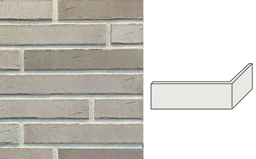 Клинкерная плитка угловая W960DF14 (240+115)x52x14мм 12шт/уп FeldHaus купить в Санкт-Петербурге