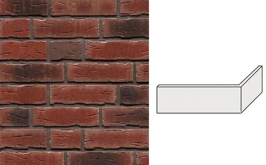 Клинкерная плитка угловая W663NF11 (240+115)x11x71мм 15шт/уп FeldHaus купить в Санкт-Петербурге