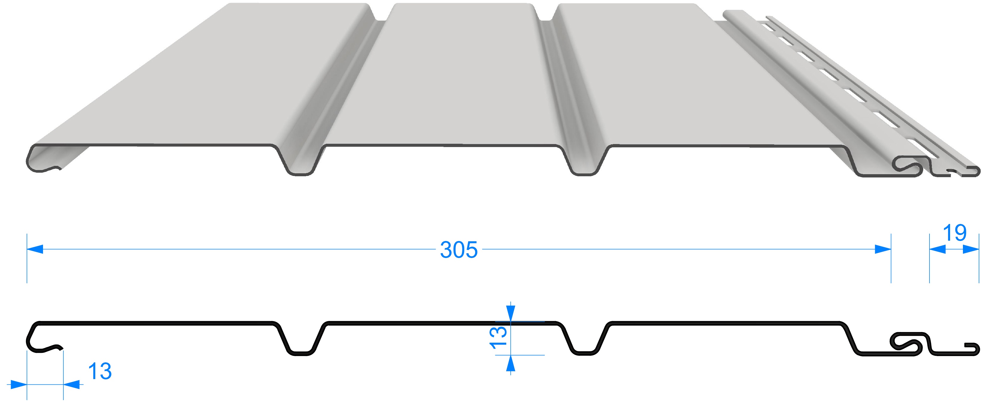 Софит Docke Premium графит купить в Санкт-Петербурге