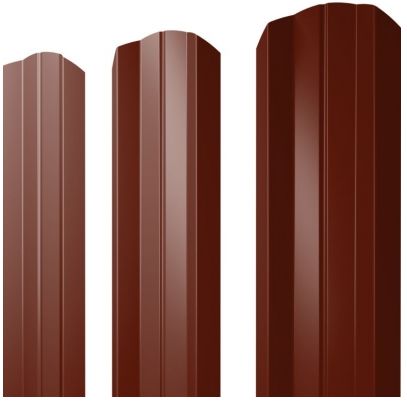 Металлический штакетник М-образный фигурный PE 0.40мм купить в Санкт-Петербурге