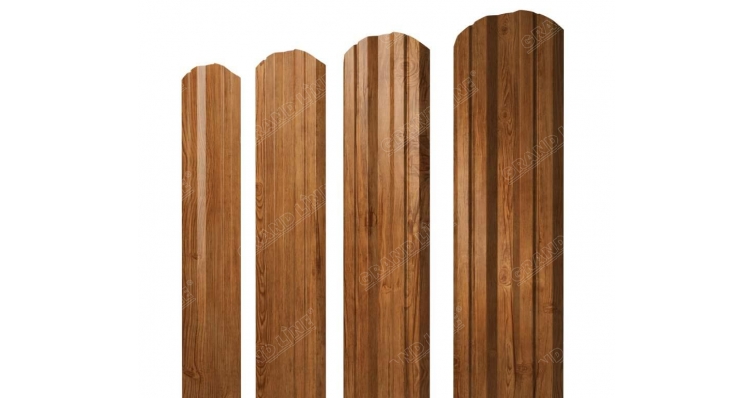 Металлический штакетник Twin фигурный Print Premium купить в Санкт-Петербурге