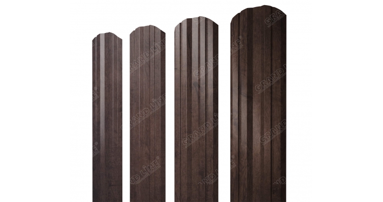 Металлический штакетник Twin фигурный Print Elite купить в Санкт-Петербурге