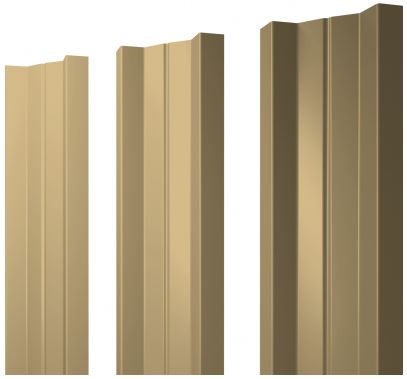Металлический штакетник М-образный прямой PE 0.45мм купить в Санкт-Петербурге