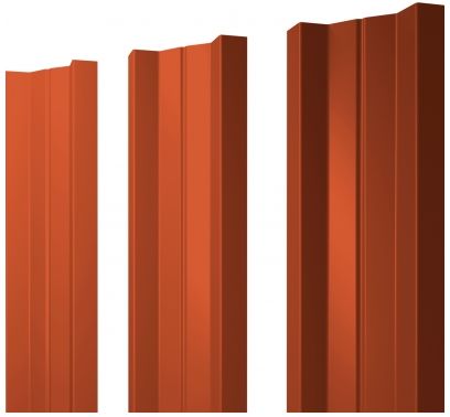Металлический штакетник М-образный прямой PE 0.45мм купить в Санкт-Петербурге