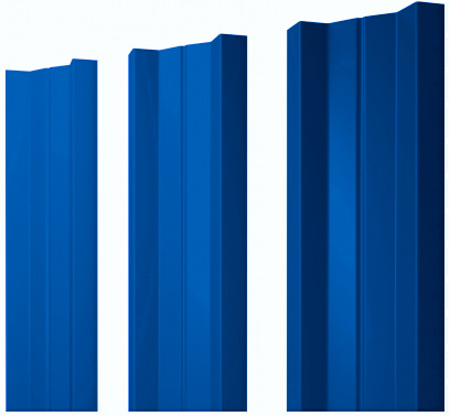 Металлический штакетник М-образный прямой PE 0.45мм купить в Санкт-Петербурге