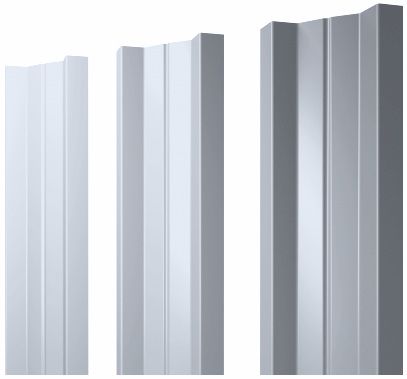 Металлический штакетник М-образный прямой PE 0.45мм купить в Санкт-Петербурге