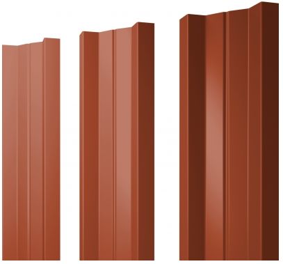 Металлический штакетник М-образный прямой PE Atlas X купить в Санкт-Петербурге