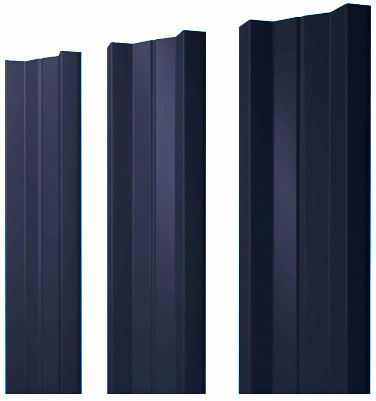 Металлический штакетник М-образный прямой Drap купить в Санкт-Петербурге