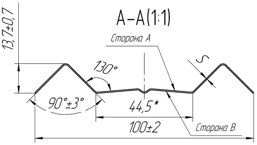 Металлический штакетник М-образный прямой PE Satin Matt купить в Санкт-Петербурге