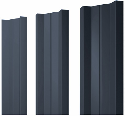 Металлический штакетник М-образный прямой PE Satin Matt купить в Санкт-Петербурге