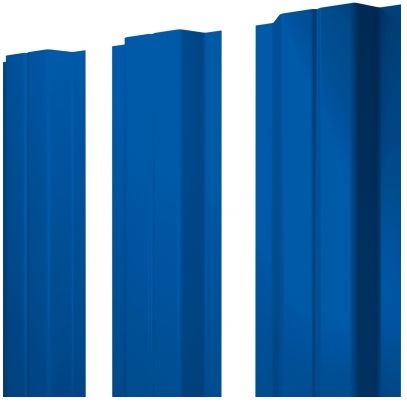 Металлический штакетник П-образный прямой PE Satin купить в Санкт-Петербурге