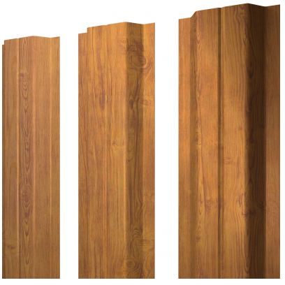 Металлический штакетник П-образный прямой Print Elite двусторонний купить в Санкт-Петербурге