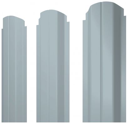 Металлический штакетник П-образный фигурный PE 0.45мм купить в Санкт-Петербурге