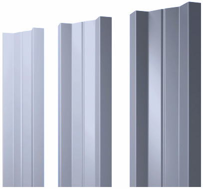 Металлический штакетник М-образный прямой PE 0.45мм купить в Санкт-Петербурге