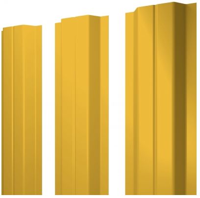 Металлический штакетник П-образный прямой PE 0.45мм купить в Санкт-Петербурге