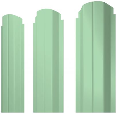 Металлический штакетник П-образный фигурный PE 0.45мм купить в Санкт-Петербурге