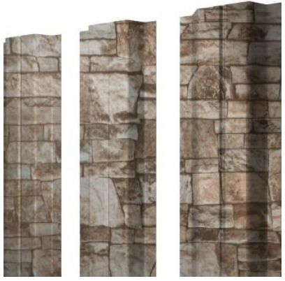 Металлический штакетник П-образный прямой Print Elite купить в Санкт-Петербурге