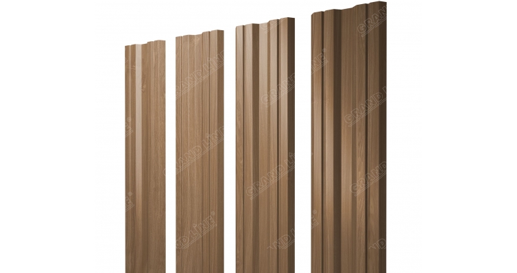 Металлический штакетник Twin прямой Print Elite купить в Санкт-Петербурге