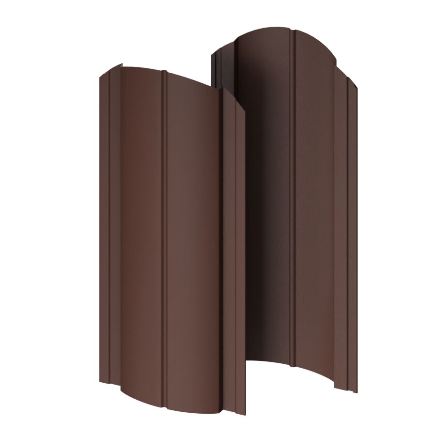 Штакетник МП Э-118-О фигурный 0.45мм ПЭ двусторонний {длины по списку} купить в Санкт-Петербурге