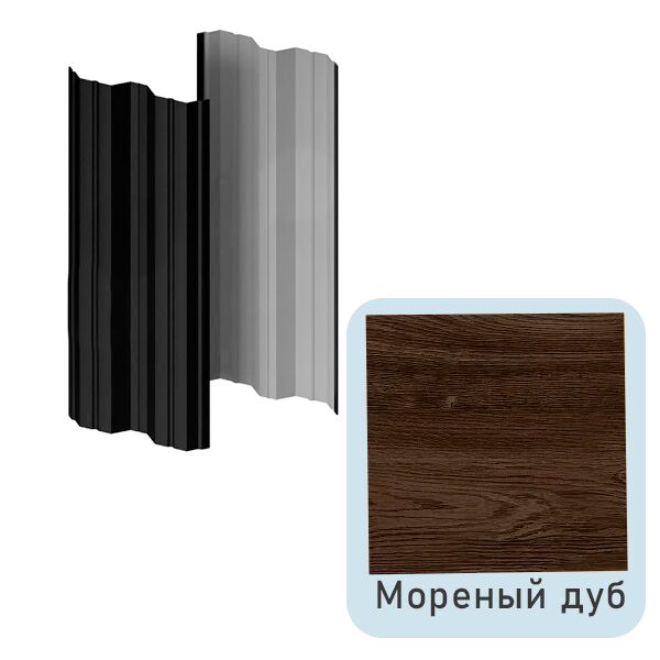 Штакетник МП М-111-Т прямой 0.50мм Ecosteel Matt {длины по списку} купить в Санкт-Петербурге