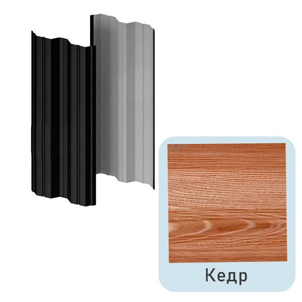 Штакетник МП М-111-Т прямой 0.50мм Ecosteel Texture {длины по списку} купить в Санкт-Петербурге