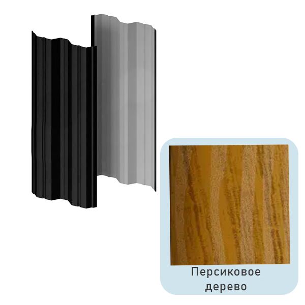 Штакетник МП М-111-Т прямой 0.50мм Ecosteel Texture {длины по списку} купить в Санкт-Петербурге