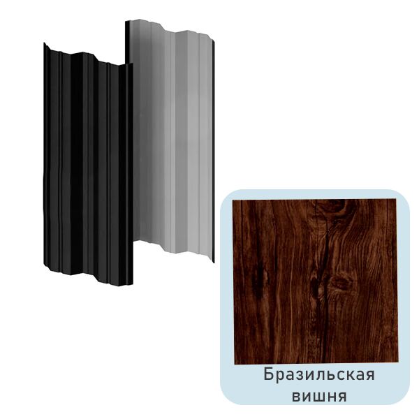 Штакетник МП М-111-Т прямой 0.50мм Ecosteel Matt {длины по списку} купить в Санкт-Петербурге