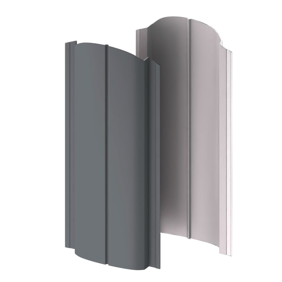 Штакетник МП ELLIPSE-O-БР фигурный 0.45мм Viking {длины по списку} купить в Санкт-Петербурге