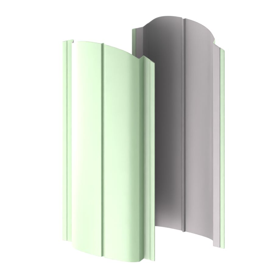 Штакетник металлический МП ELLIPSE-O фигурный PE 0,45мм купить в Санкт-Петербурге