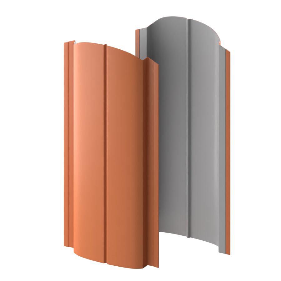 Штакетник металлический МП ELLIPSE-O фигурный PE 0,45мм купить в Санкт-Петербурге