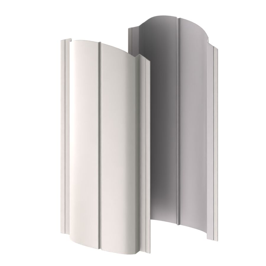 Штакетник металлический МП ELLIPSE-O фигурный PE 0,45мм купить в Санкт-Петербурге