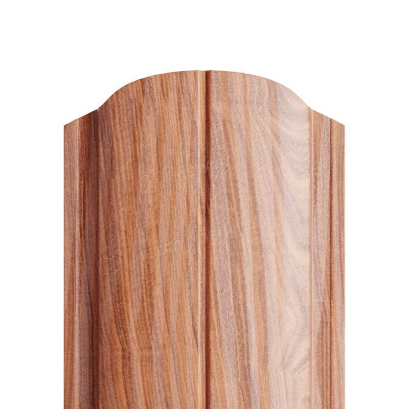 Штакетник металлический МП ELLIPSE-O фигурный Ecosteel Textur купить в Санкт-Петербурге