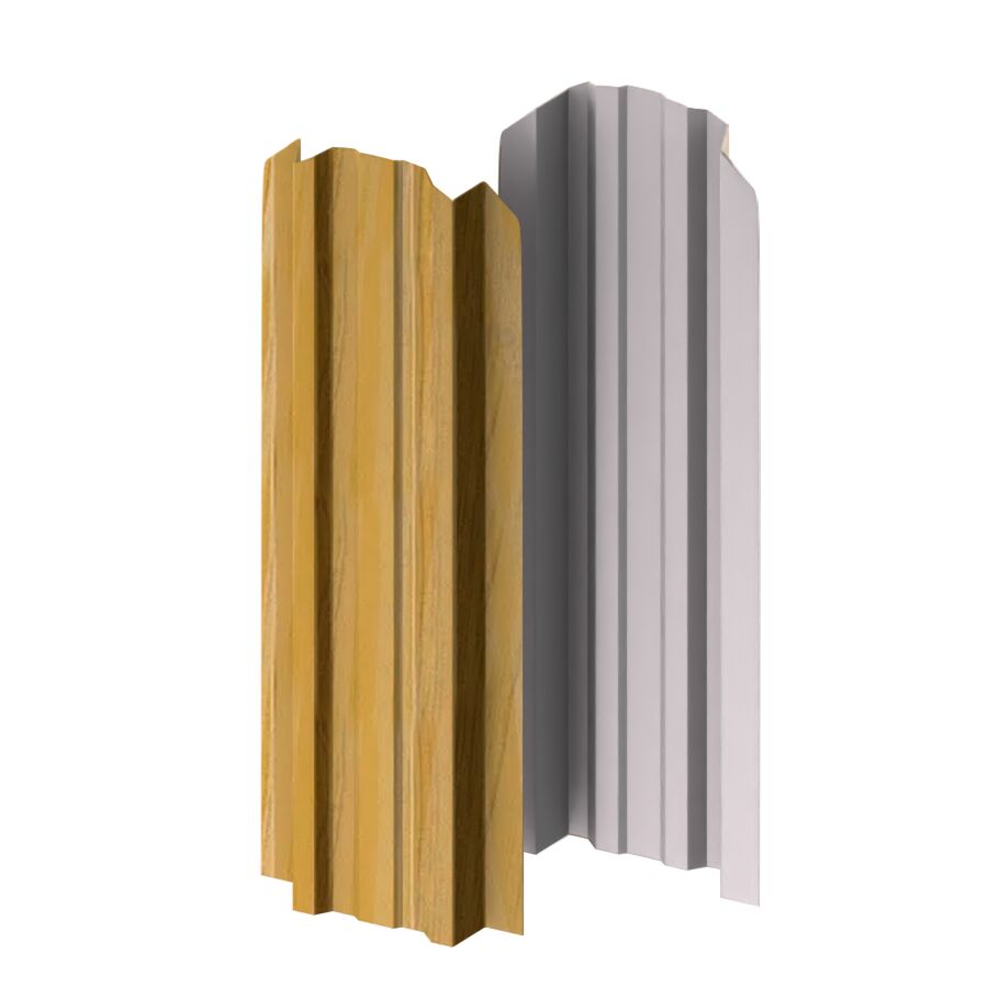 Штакетник металлический МП LANE-O фигурный Ecosteel Textur купить в Санкт-Петербурге