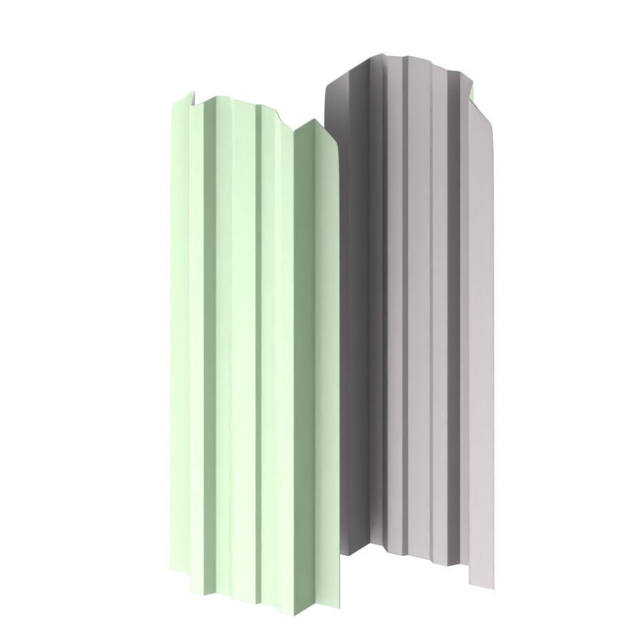 Штакетник металлический МП LANE-O фигурный PE 0,45мм купить в Санкт-Петербурге