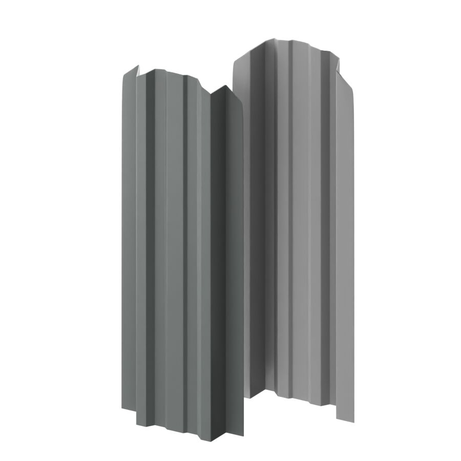 Штакетник металлический МП LANE-O фигурный PE 0,45мм купить в Санкт-Петербурге