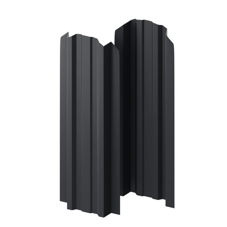 Штакетник МП LАNE-O-БР фигурный 0.45мм Viking двусторонний {длины по списку} купить в Санкт-Петербурге