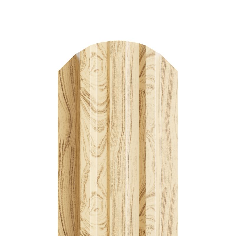 Штакетник МП LАNE-O-БР фигурный 0.50мм Ecosteel {длины по списку} купить в Санкт-Петербурге