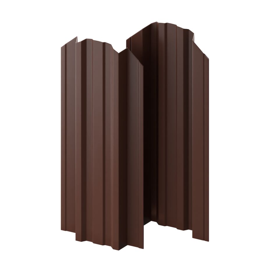 Штакетник МП TRAPEZE-O фигурный 0.45мм Viking двусторонний {длины по списку} купить в Санкт-Петербурге