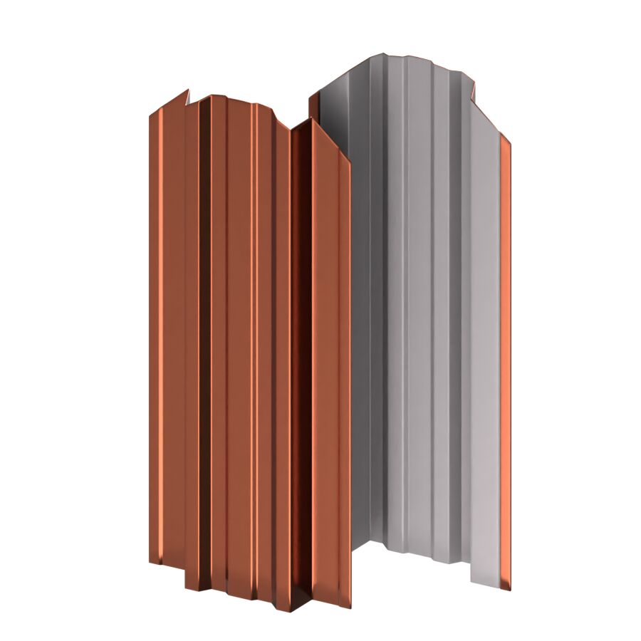 Штакетник МП TRAPEZE-O фигурный 0.50мм Purman {длины по списку} купить в Санкт-Петербурге