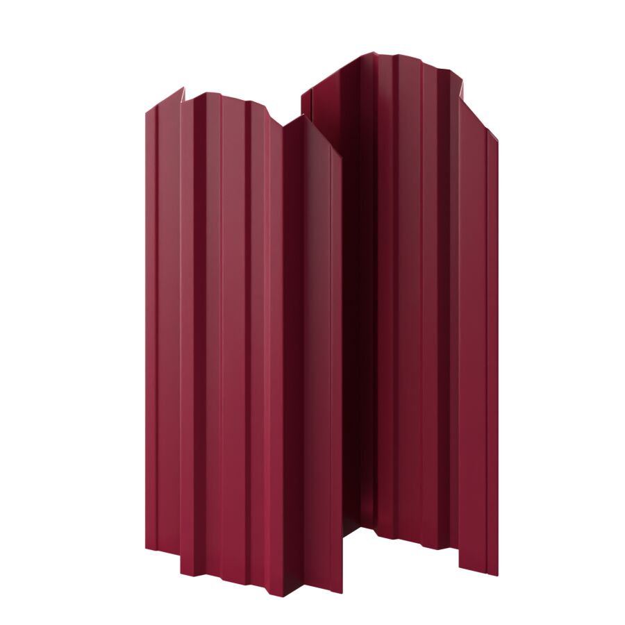 Штакетник МП TRAPEZE-O-БР фигурный 0.45мм ПЭ двусторонний {длины по списку} купить в Санкт-Петербурге