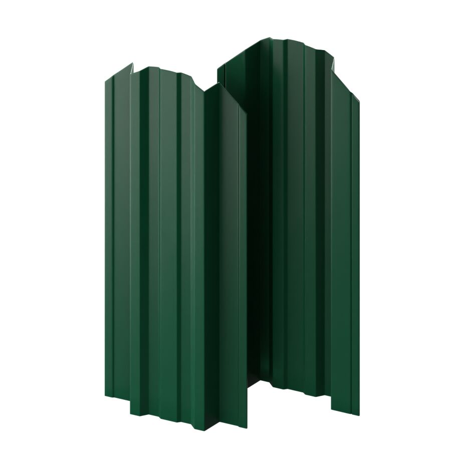 Штакетник МП TRAPEZE-O-БР фигурный 0.45мм ПЭ двусторонний {длины по списку} купить в Санкт-Петербурге