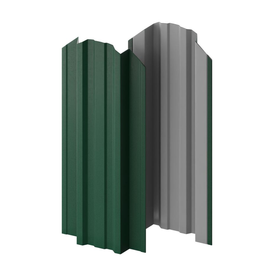 Штакетник МП TRAPEZE-O-БР фигурный 0.45мм ПЭ {длины по списку} купить в Санкт-Петербурге