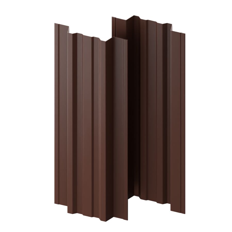 Штакетник МП TRAPEZE-T прямой 0.40мм ПЭ матовый двусторонний {длины по списку} купить в Санкт-Петербурге