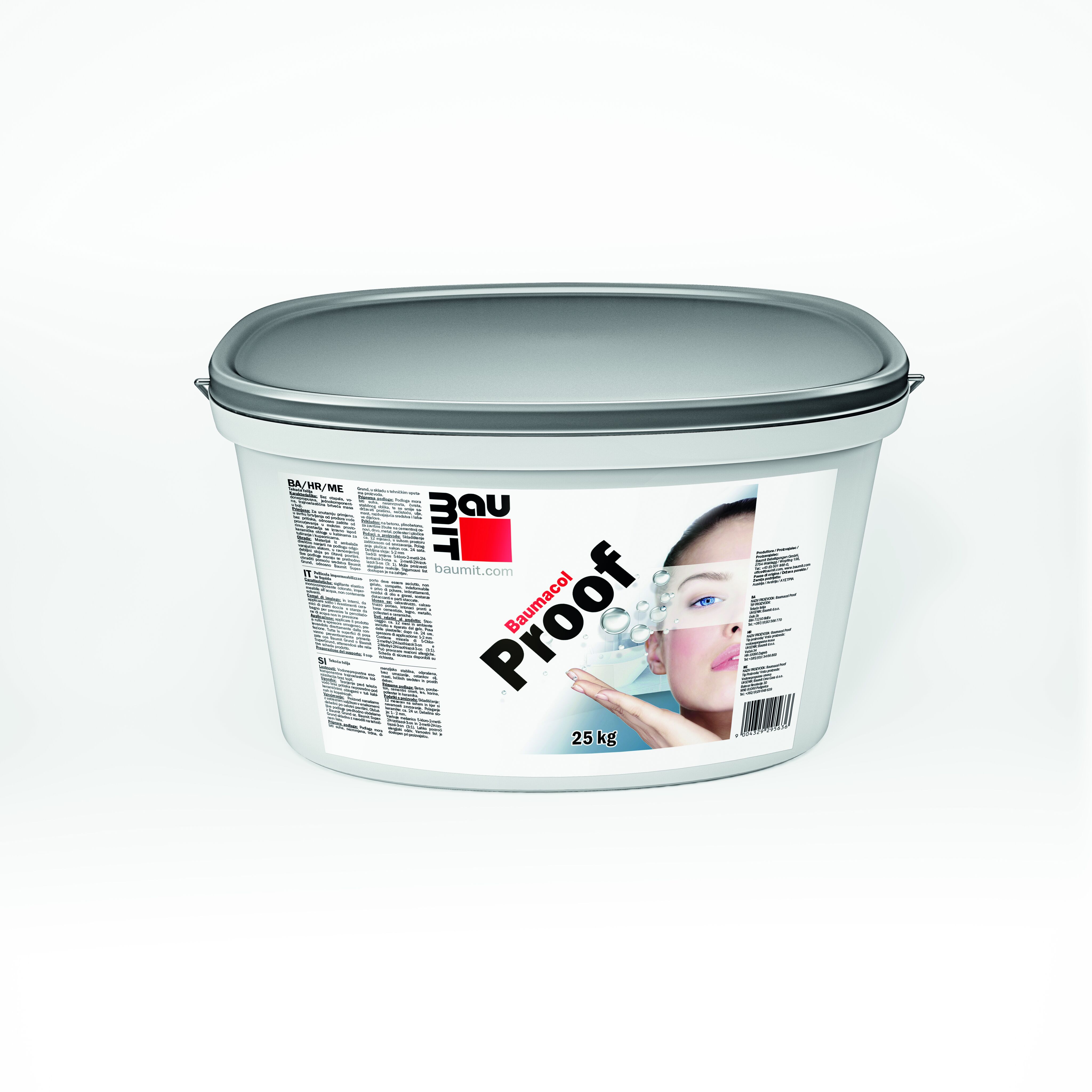 Baumit Baumacol Proof 25кг Гидроизоляция однокомпонентная бесшовная полимерная купить в Санкт-Петербурге