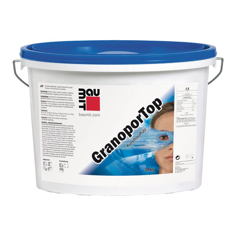 Baumit GranoporTop 25кг Штукатурка декоративная полимерная "шуба" K1.5мм Группа 1 купить в Санкт-Петербурге